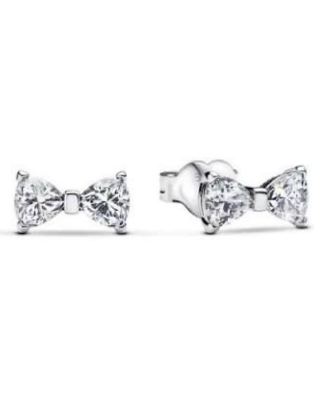 Pandora Sparkling Bow Stud Earrings